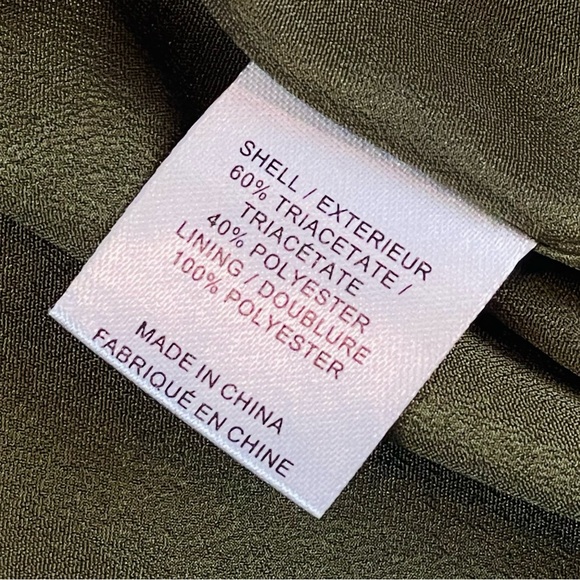 HAUTE HIPPIE • Olive Green Cropped Drawstring Trench Jacket, S - Picture 15 of 16